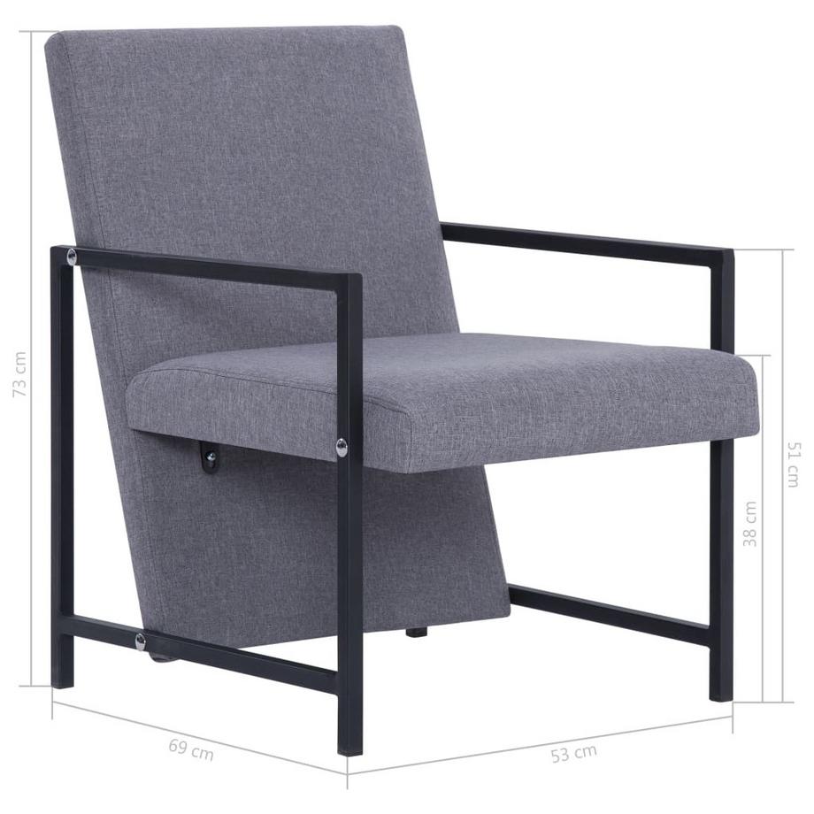 VidaXL Fauteuil tissu  