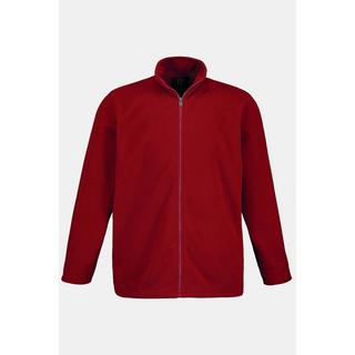 JP1880  Giacca di pile per l'outdoor con colletto alto e tasche con zip rosso porpora 