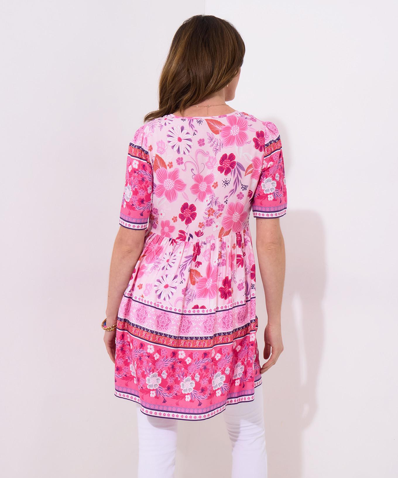 Joe Browns Tunica Floreale Maniche Corte  