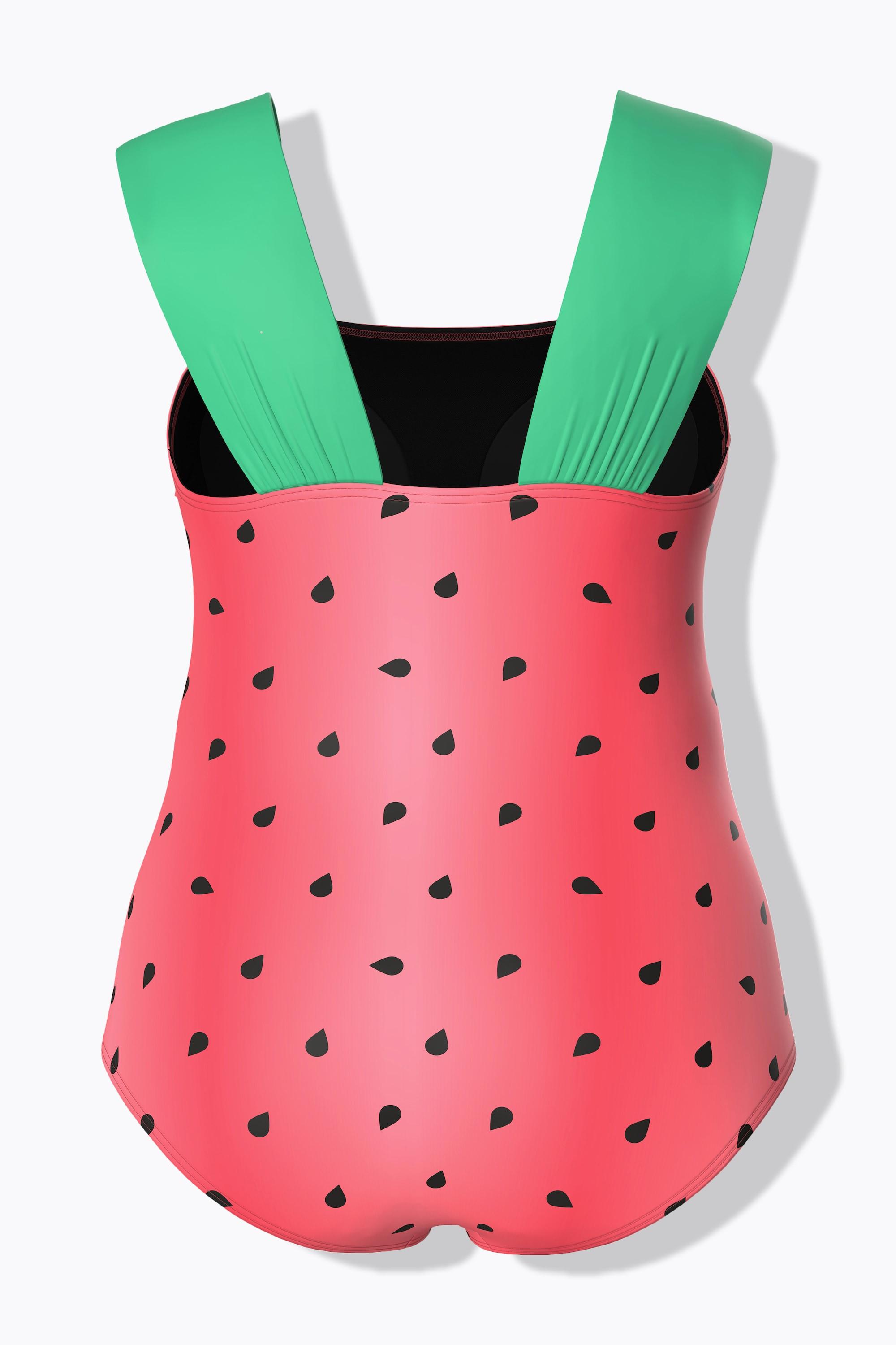 Ulla Popken Maillot de bain Pastèque Bonnets Souples Bretelles Larges  