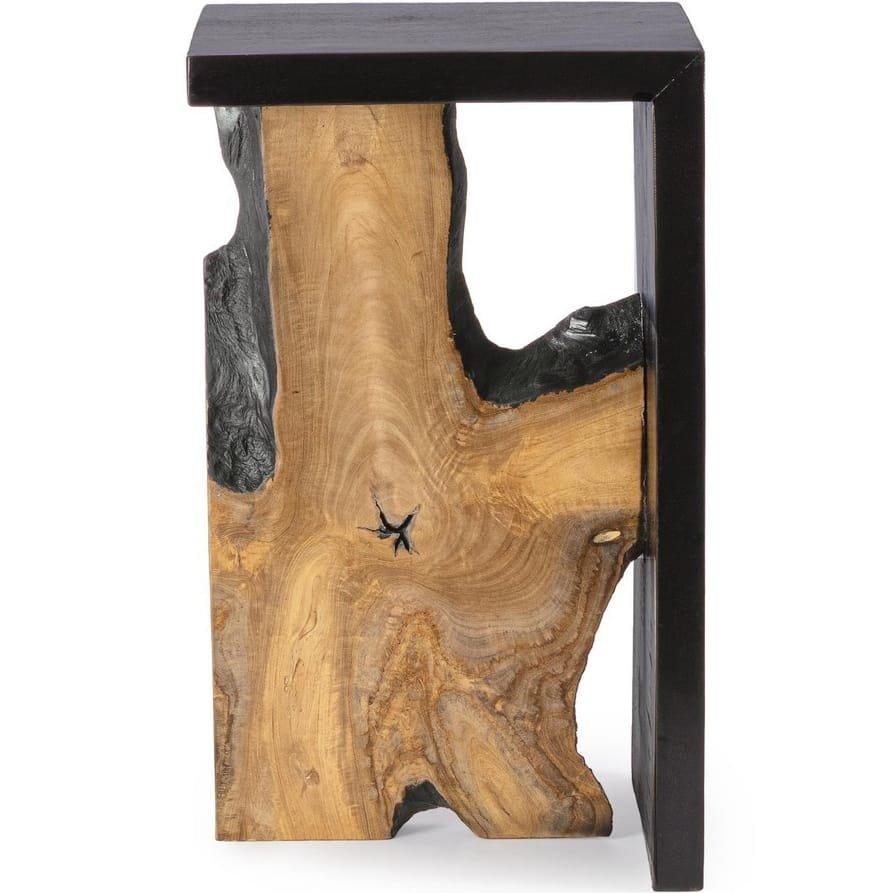 mutoni Tavolino Scherwwood nero naturale 35x30x60  