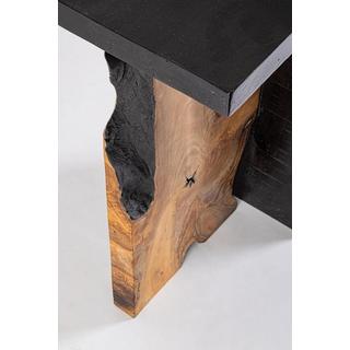 mutoni Tavolino Scherwwood nero naturale 35x30x60  