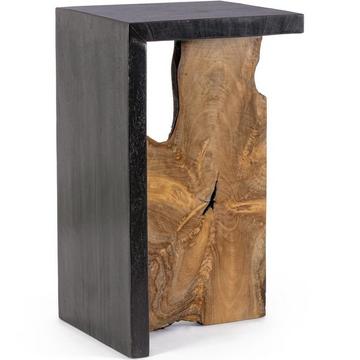 Table d'appoint Scherwwood naturel noir 35x30x60