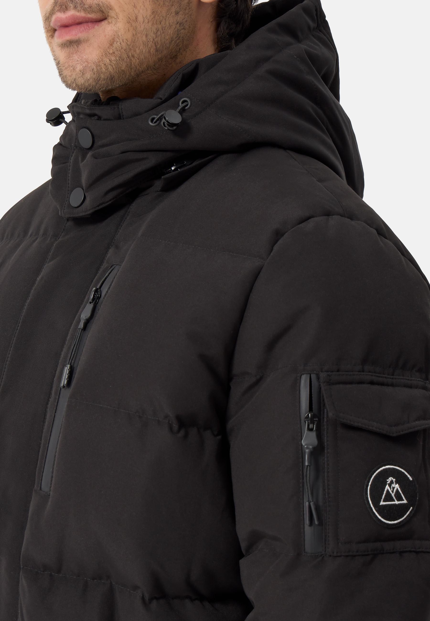 CASH-MERE.CH Daunenparka Mantel mit Kapuze und Kaschmirfutter  