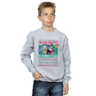 DC COMICS  Joker And Harley Quinn Ha Ha Happy Holidays Sweatshirt 