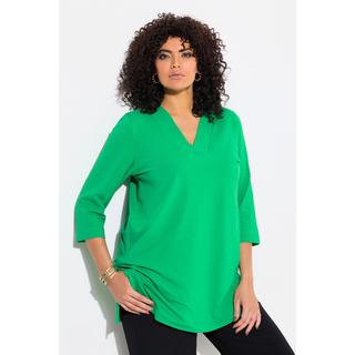 Ulla Popken  Longshirt, A-Linie, V-Ausschnitt, 3/4-Arm 