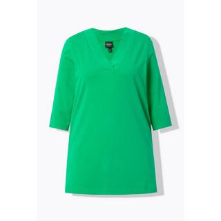 Ulla Popken  Longshirt, A-Linie, V-Ausschnitt, 3/4-Arm 