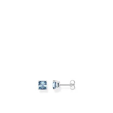 Boucle d'Oreilles Aquamarin-Steine Silber