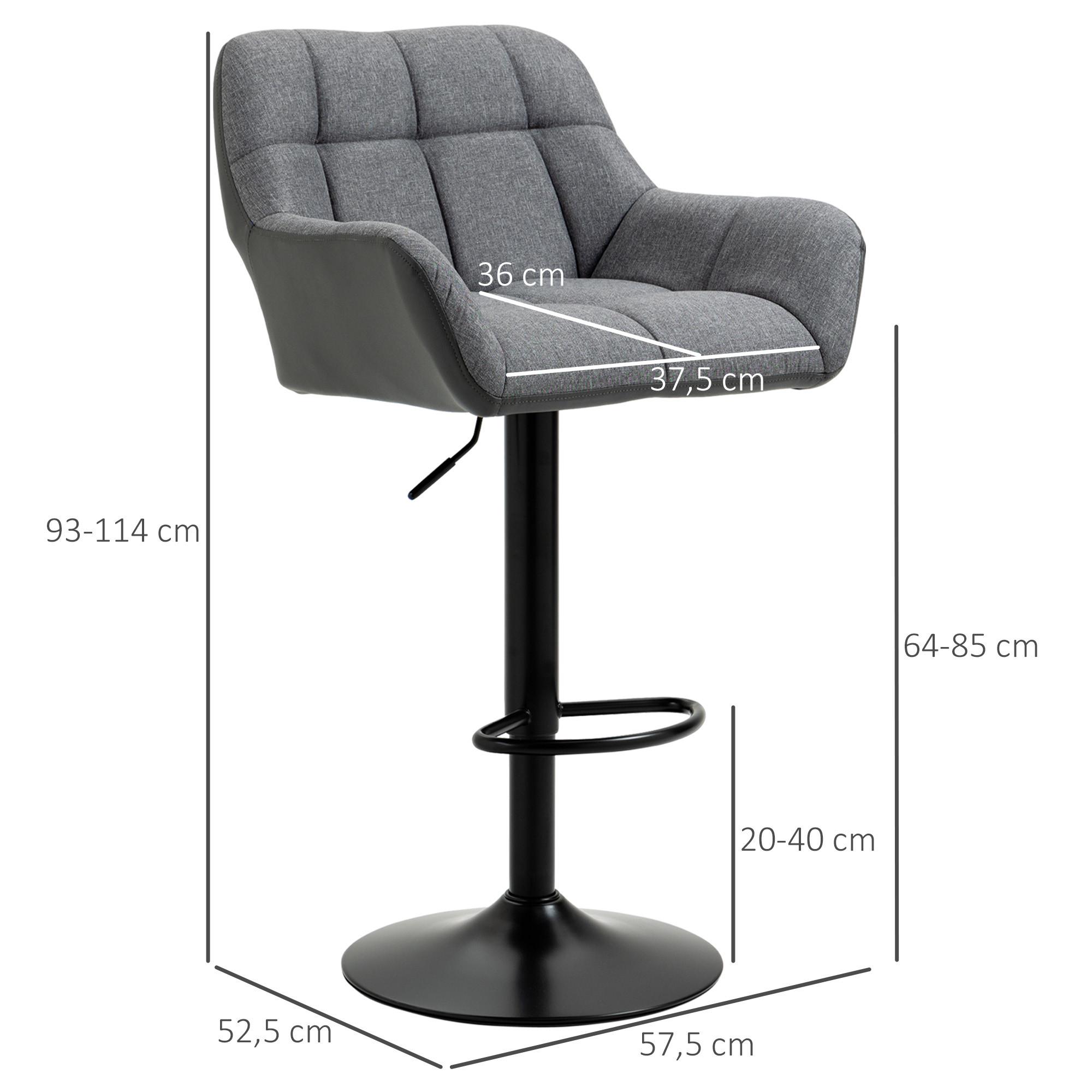 HOMCOM tabouret de bar  