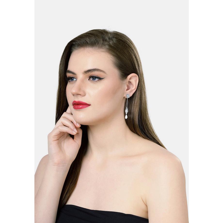 AVANT-GARDE PARIS  Boucles d'oreilles goutte florales chic 