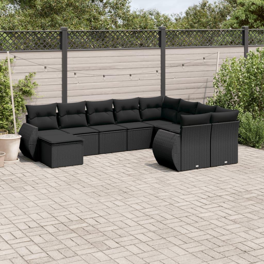 VidaXL set divano da giardino Polirattan  