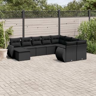 VidaXL set divano da giardino Polirattan  