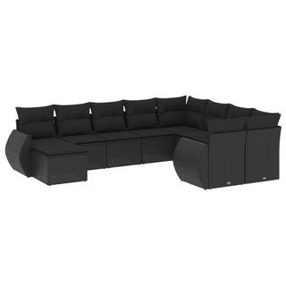 VidaXL set divano da giardino Polirattan  