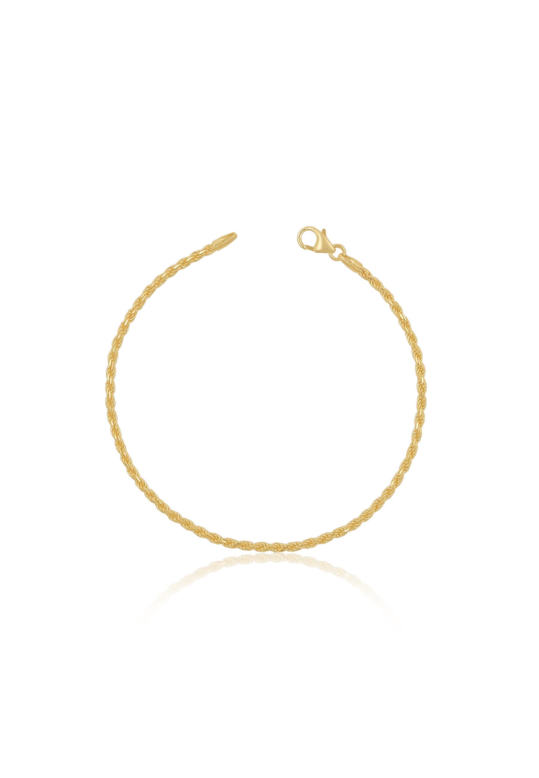 MUAU Schmuck  Bracelet Cordel Gelbgold 750, 1.8mm, 19cm 