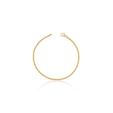 MUAU Schmuck  Bracelet Cordel Gelbgold 750, 1.8mm, 19cm 