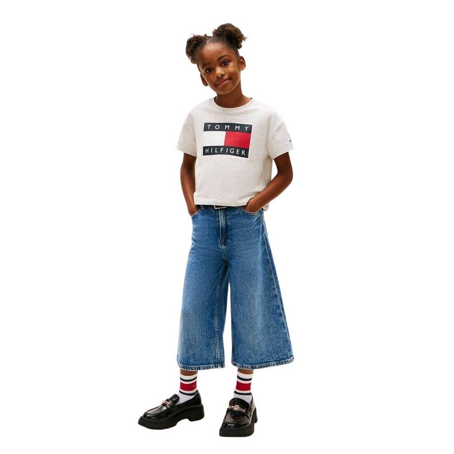 TOMMY HILFIGER  Heritage Kurzes Top, Leger 