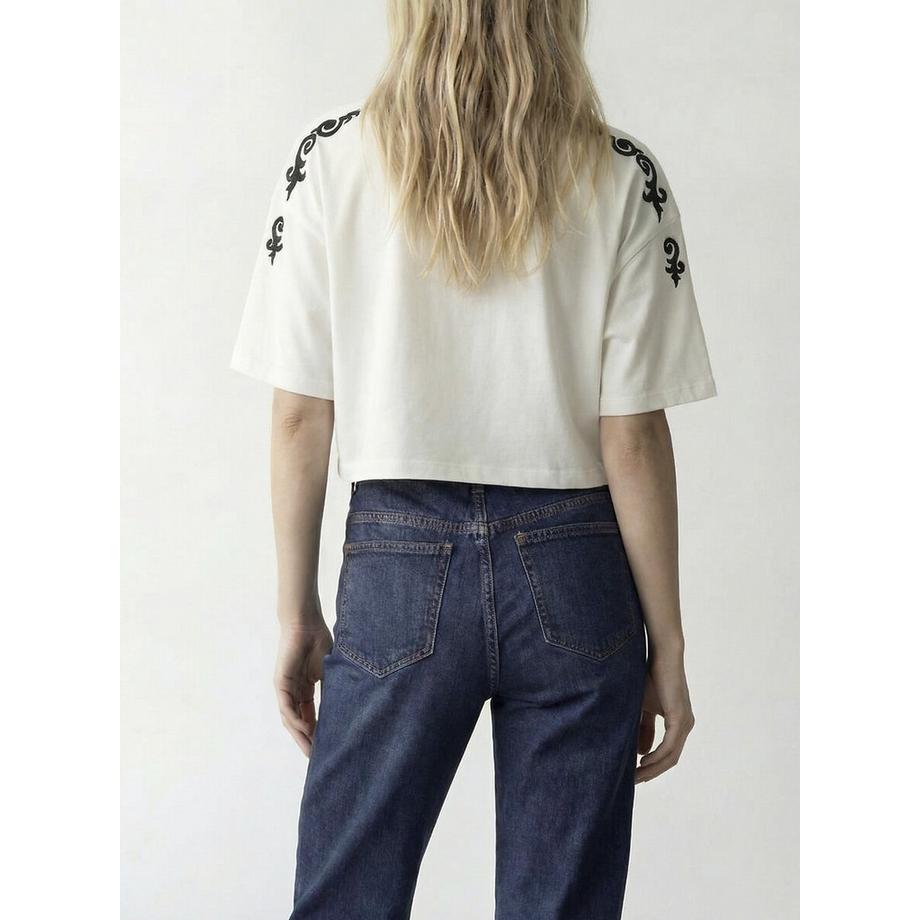 VILA T-shirt manches courtes détail épaules  