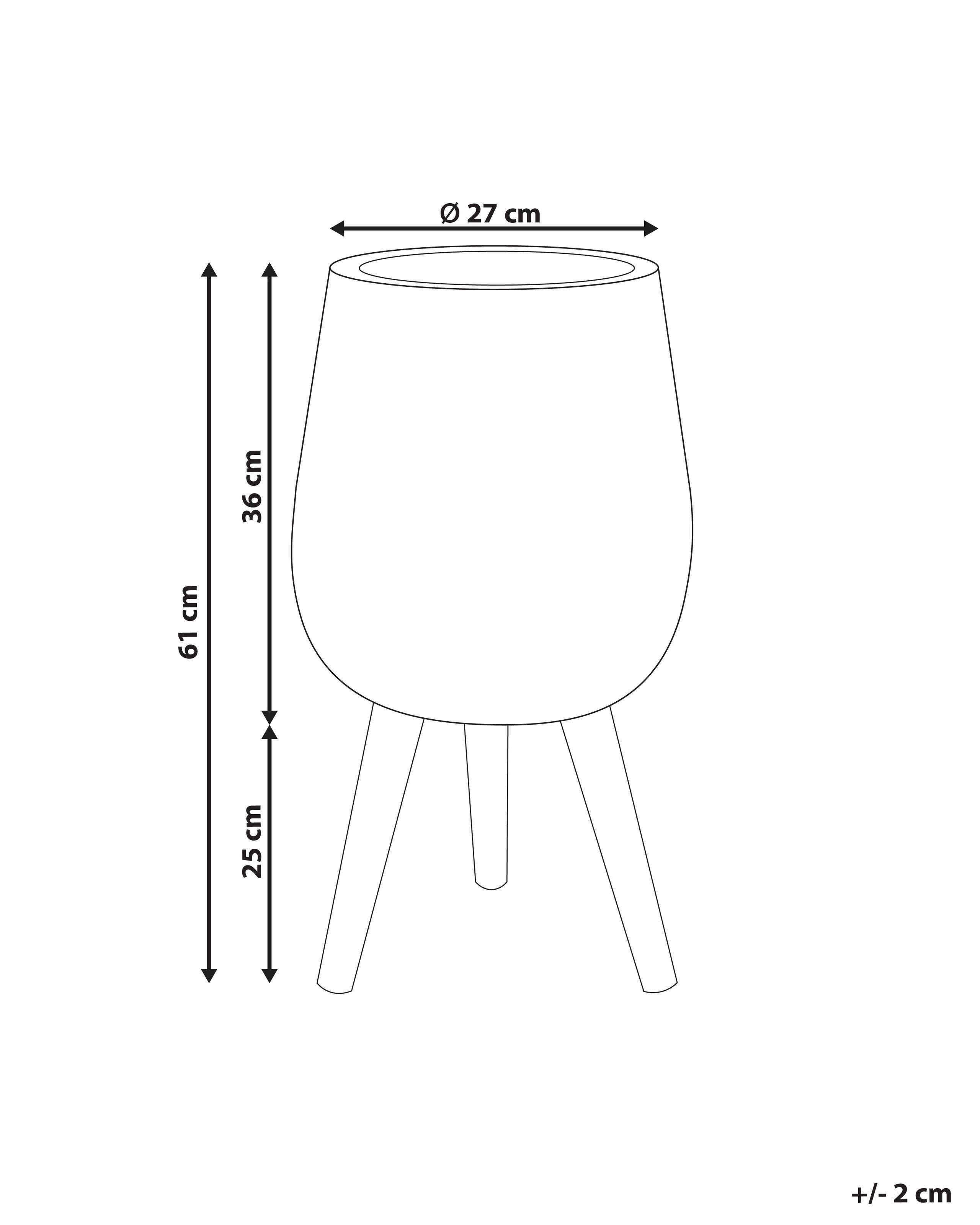 Beliani Vaso per piante rialzato en Ossido di Magnesio Industriale ASCLEPIAS  