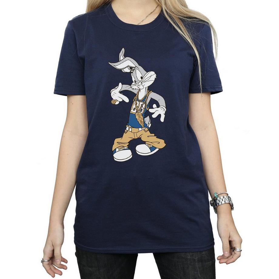 LOONEY TUNES Bugs Bunny Rapper T-Shirt Manches Courtes  