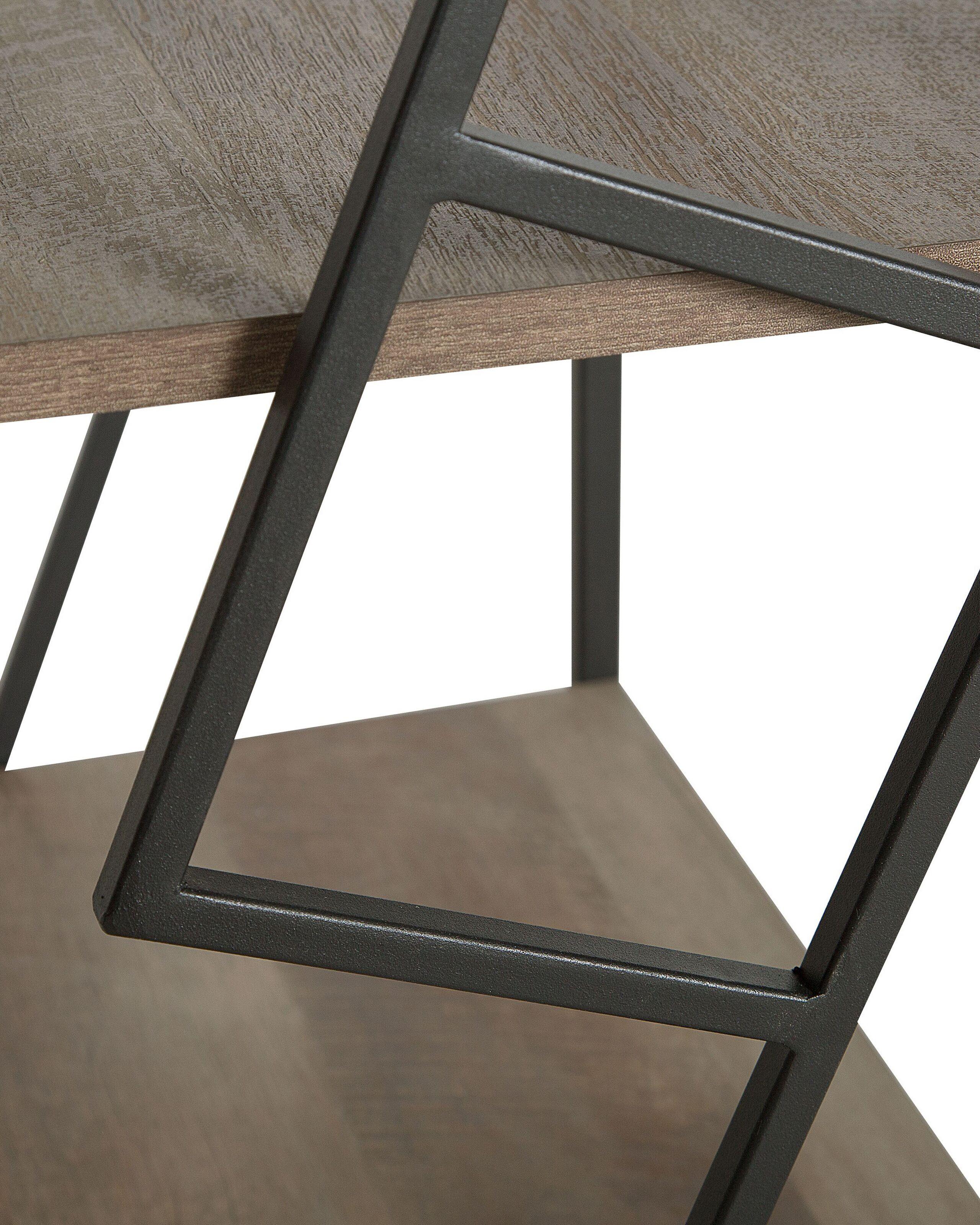 Beliani Bücherregal mit 4 Ebenen aus Spanplatte Industriell FORRES  