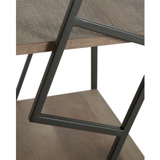 Beliani Bücherregal mit 4 Ebenen aus Spanplatte Industriell FORRES  