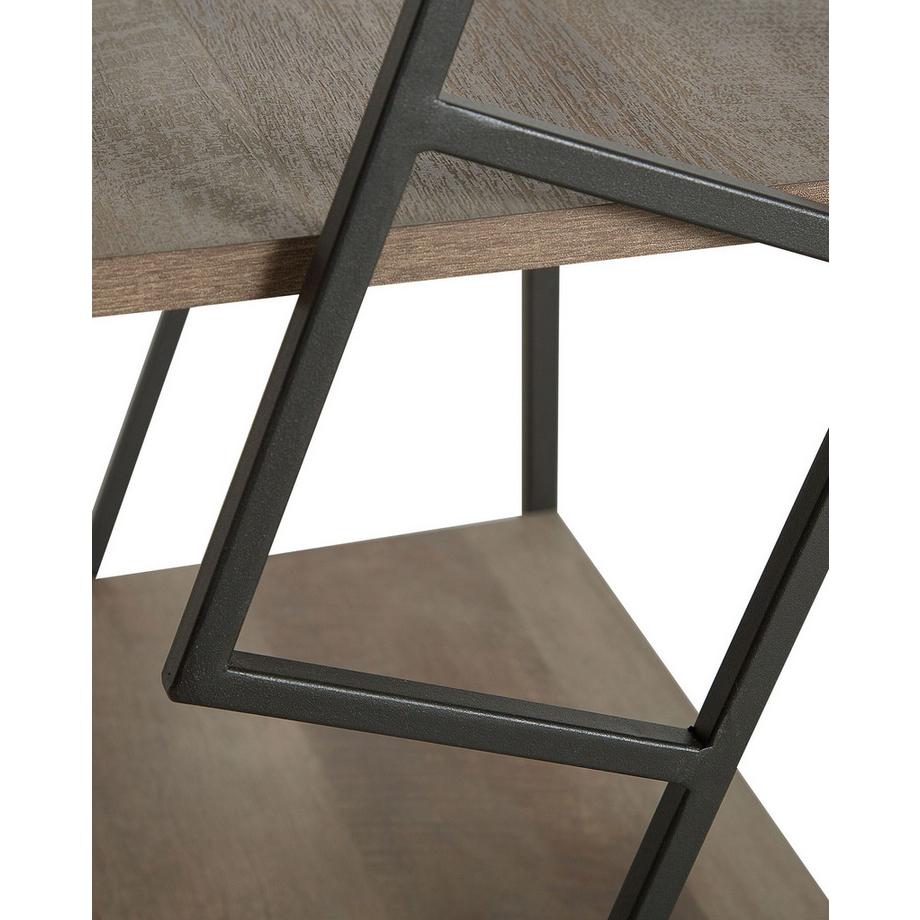 Beliani Bibliothèque 4 étagères en Panneau de particules Industriel FORRES  