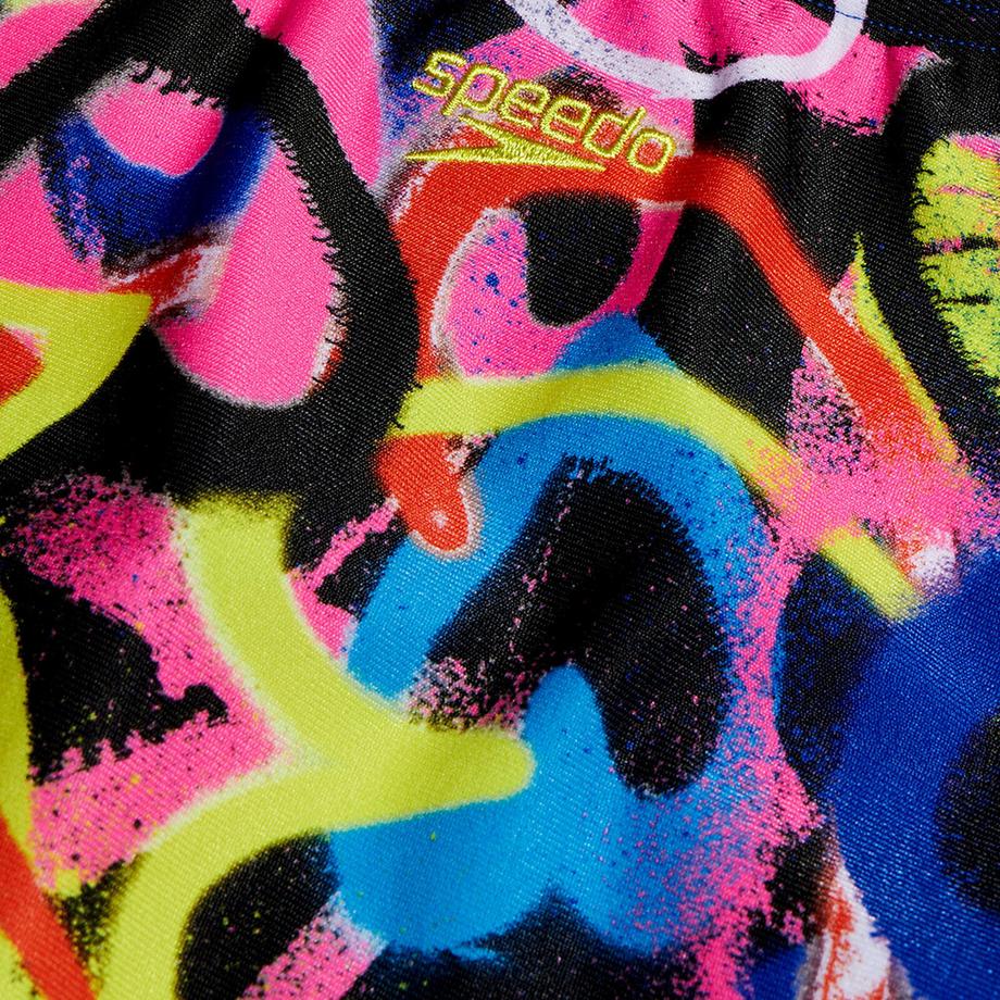 speedo  badeanzug, mädchen digital allover powerback 
