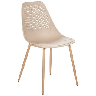 Beliani Lot de 4 chaises de salle à manger en Matière synthétique Minimaliste HAZELTON  