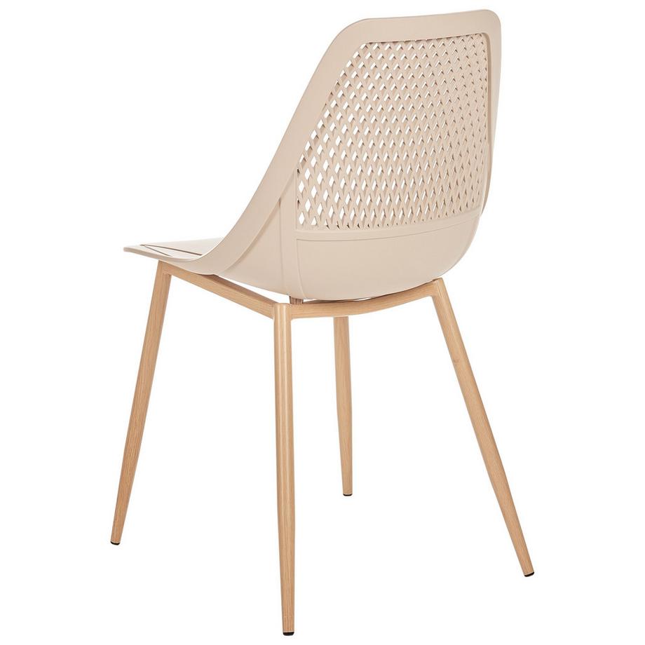 Beliani Set di 4 sedie da pranzo en Materiale sintetico Minimalista HAZELTON  