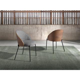 ANGEL CERDA Stuhl ausem Stoff und Nussbaumholz  