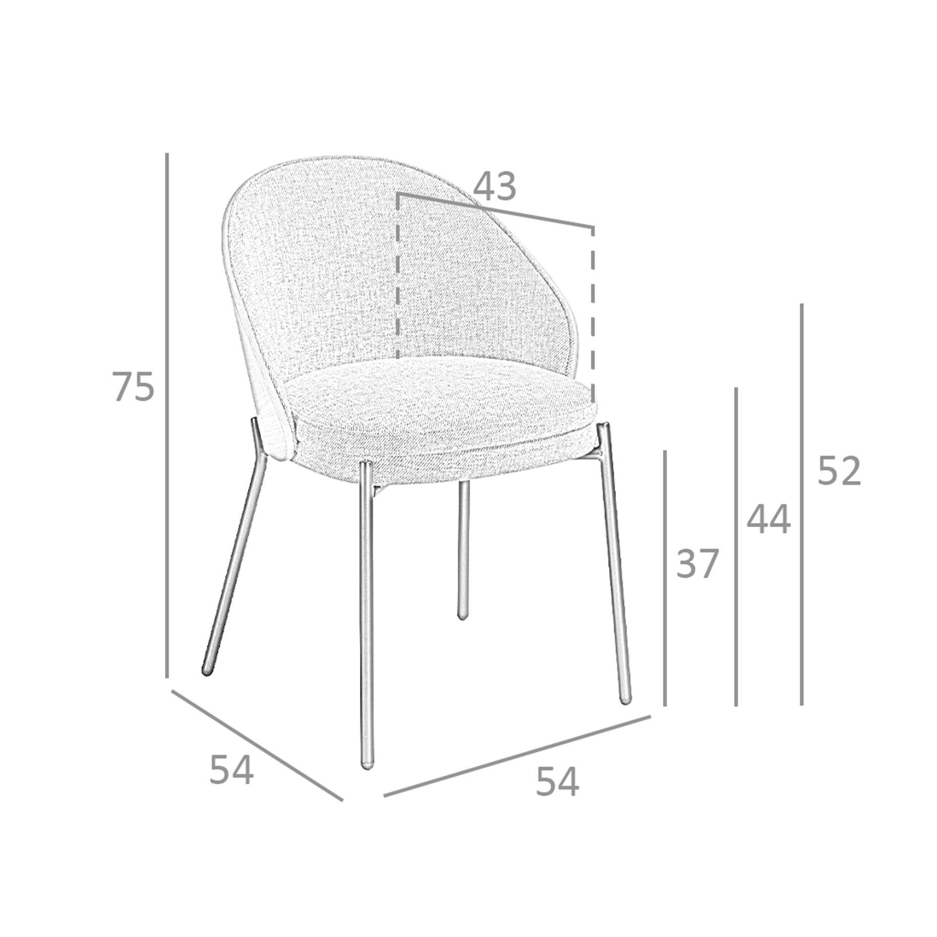 ANGEL CERDA Stuhl ausem Stoff und Nussbaumholz  
