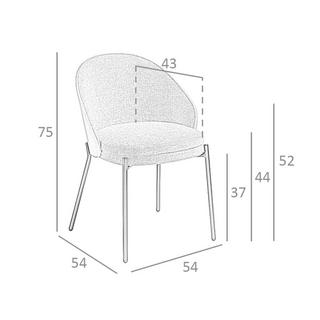 ANGEL CERDA Stuhl ausem Stoff und Nussbaumholz  