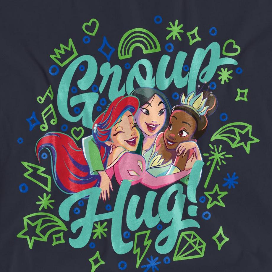 Disney PRINCESS T-Shirt Imprimé Graphique Câlin De Groupe  