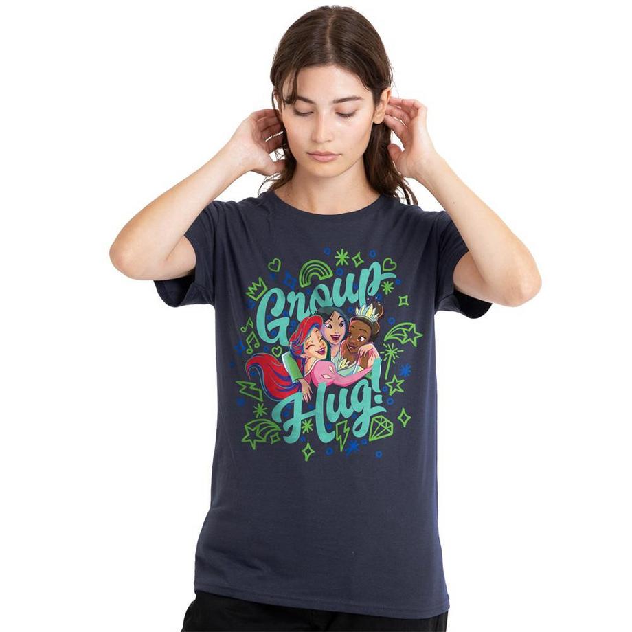 Disney PRINCESS T-Shirt Imprimé Graphique Câlin De Groupe  