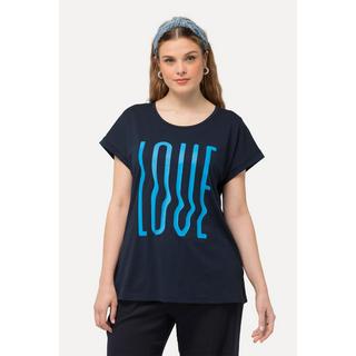 Ulla Popken T-Shirt Oversized Imprimé LOVE Manches Courtes  