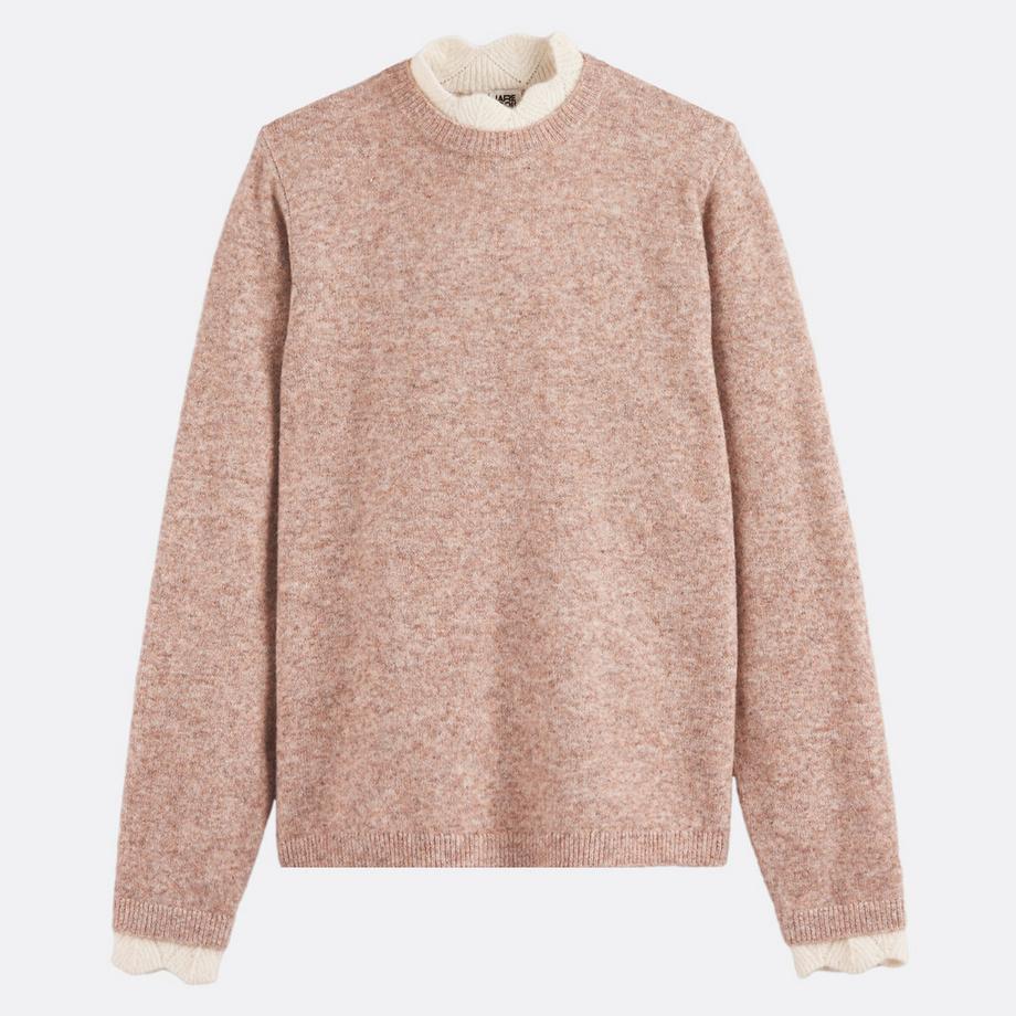 La Redoute Collections Pull avec détails fantaisie au col  
