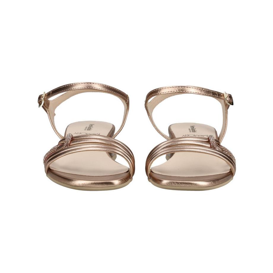 Nero Giardini Sandali metallici con tacco a blocco e dettagli strass  