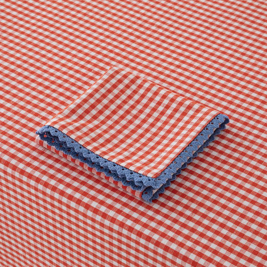 La Redoute Intérieurs Lot de 4 serviettes de table coton/lin Trattoria  