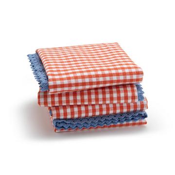 Lot de 4 serviettes de table coton/lin Trattoria