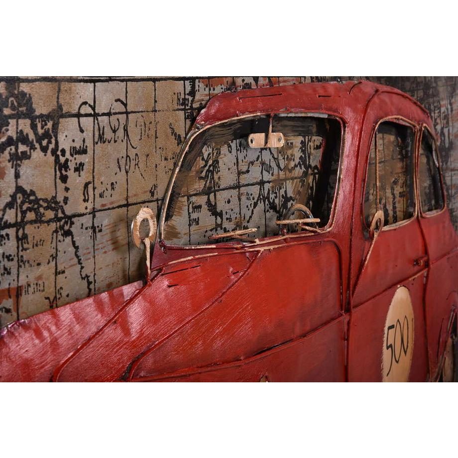 mutoni Immagine 3D in metallo di un'auto con bagagli Visionik 120x80  