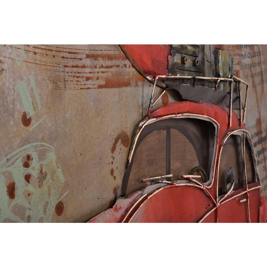 mutoni Immagine 3D in metallo di un'auto con bagagli Visionik 120x80  