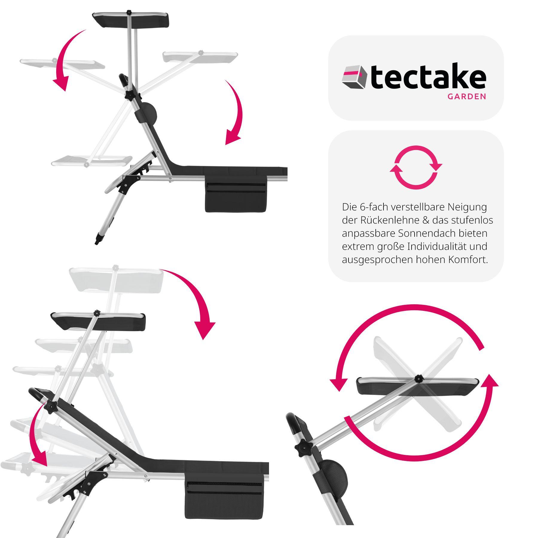 Tectake Sdraio Lorella imbottita, pieghevole  