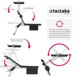 Tectake Sdraio Lorella imbottita, pieghevole  