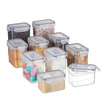 lot de 10 bocaux de conservation avec couvercles