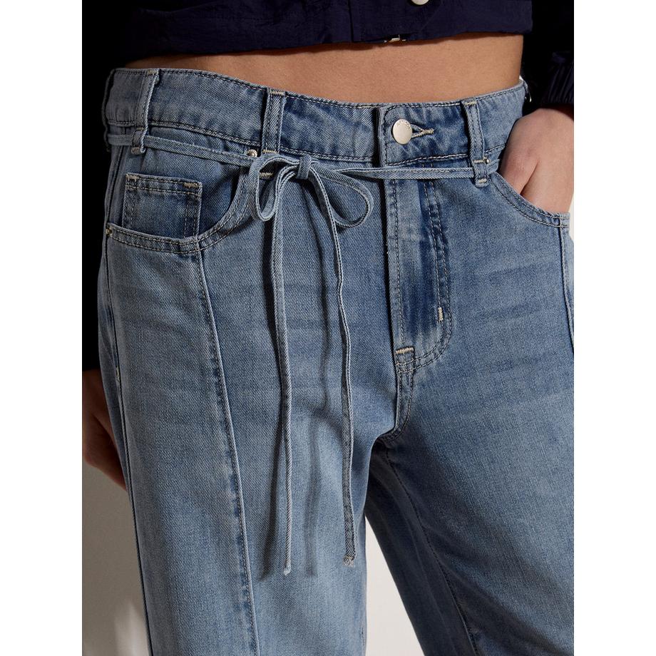 APRICOT Mai Straight Leg Jeans mit Bindegürtel  