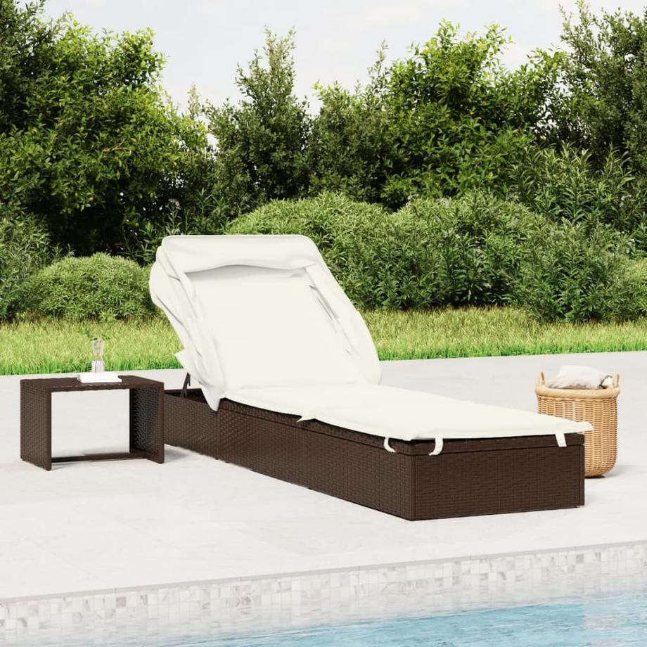 VidaXL Sonnenliege poly-rattan  