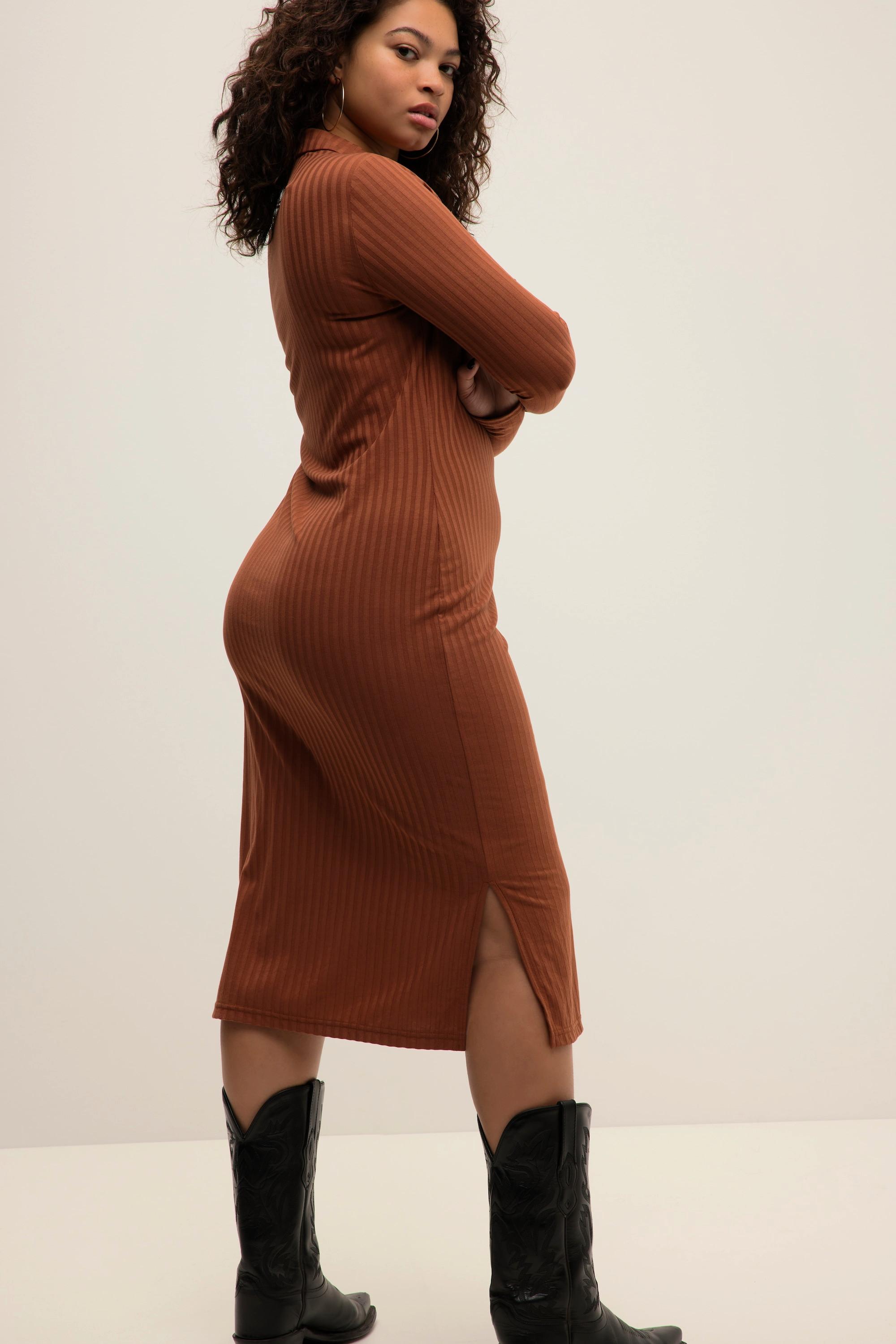 Studio Untold Abito Midi Jersey Slim Shape Maniche Lunghe  