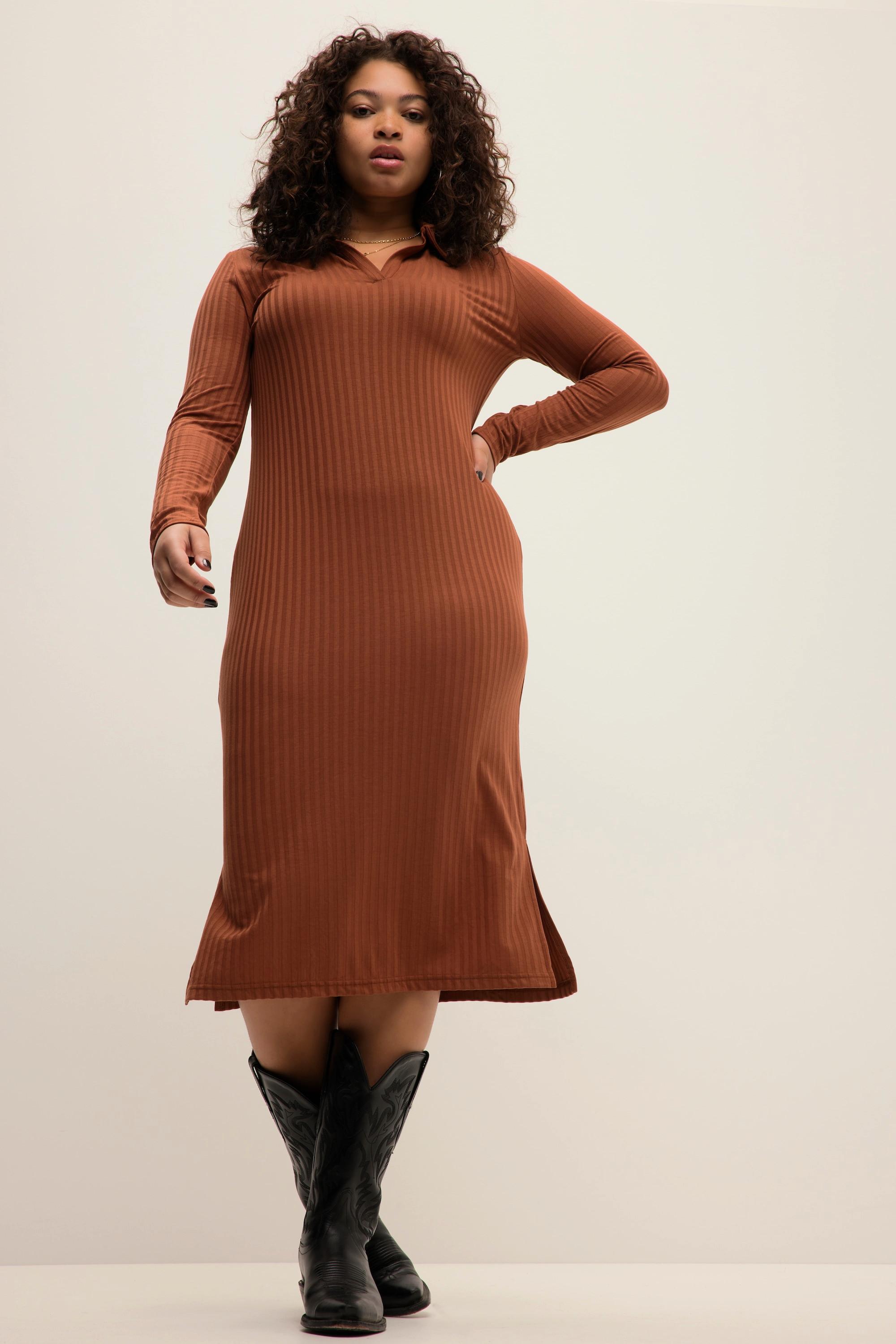 Studio Untold Abito Midi Jersey Slim Shape Maniche Lunghe  