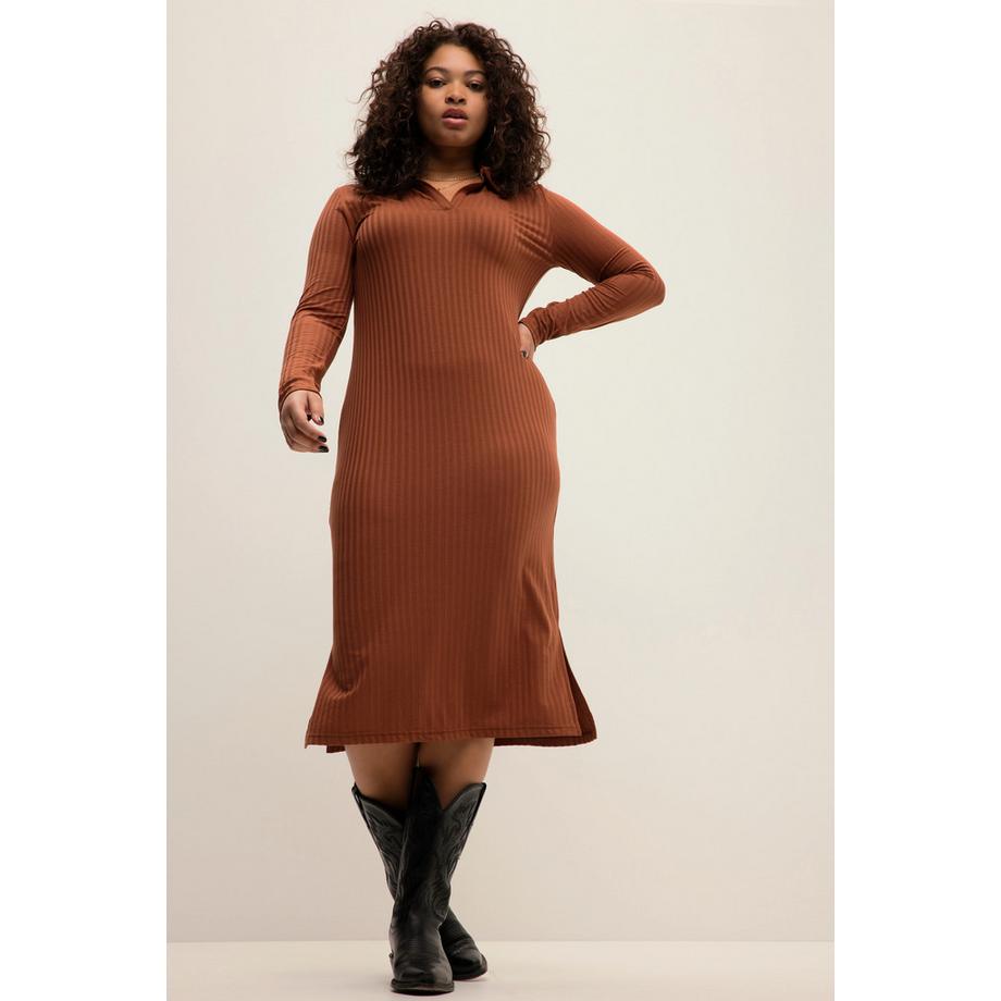 Studio Untold Abito Midi Jersey Slim Shape Maniche Lunghe  