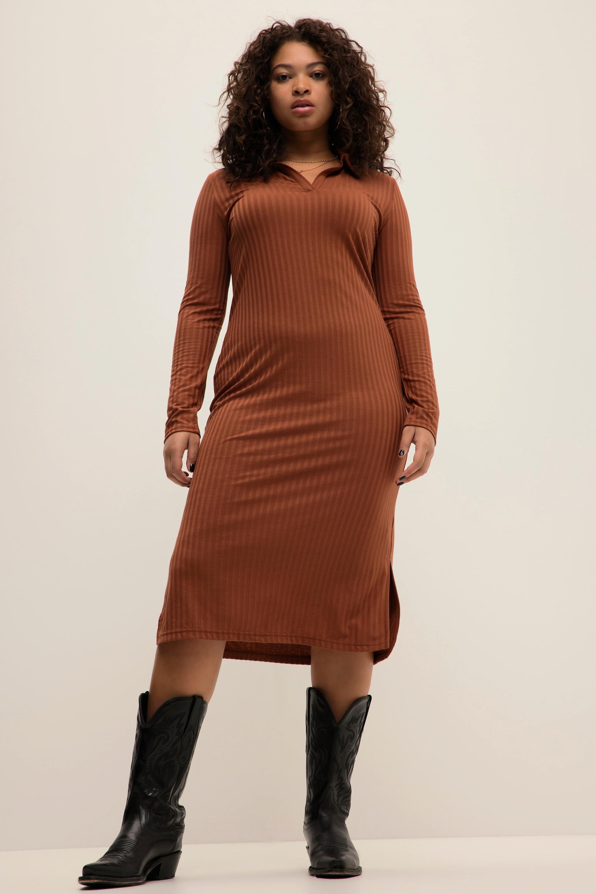 Studio Untold Abito Midi Jersey Slim Shape Maniche Lunghe  